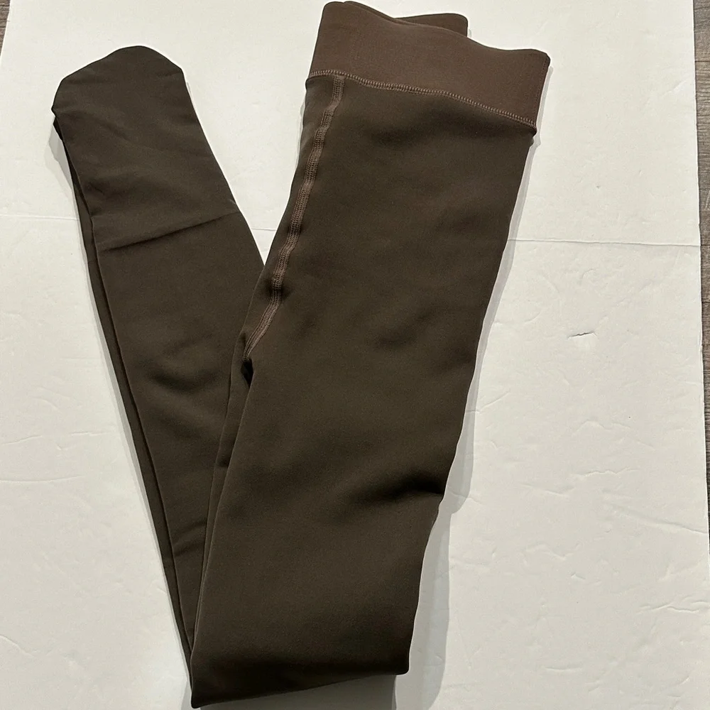 Gray Thermal Fleece Lined Sheer Tights size medium